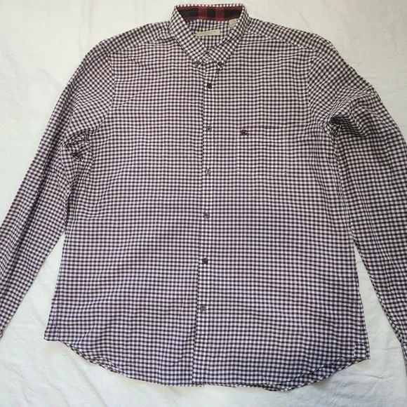 Burberry Black and White Casual Button Down Shirt - Picture 12 of 13